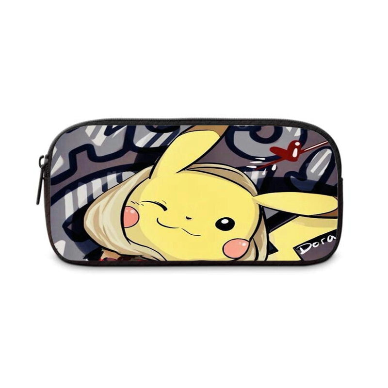 MOCHILA + ESTOJO PIKACHU