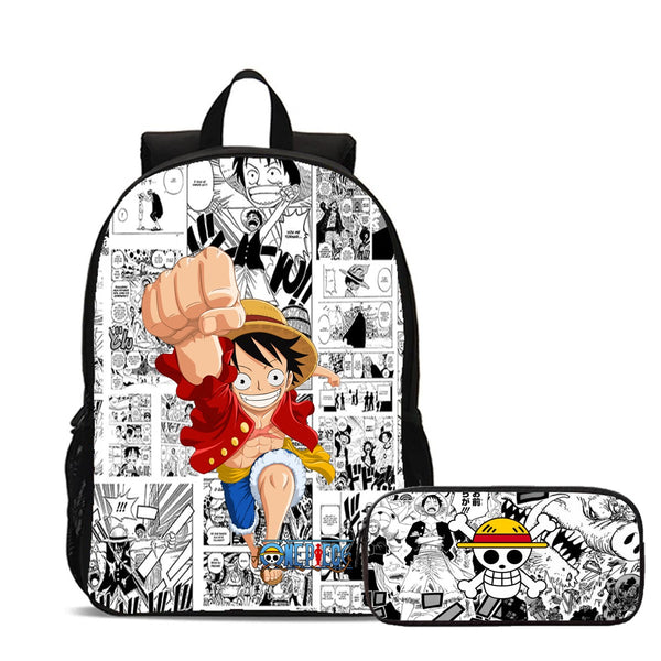 MOCHILA + ESTOJO ONE PIECE QUADRINHOS