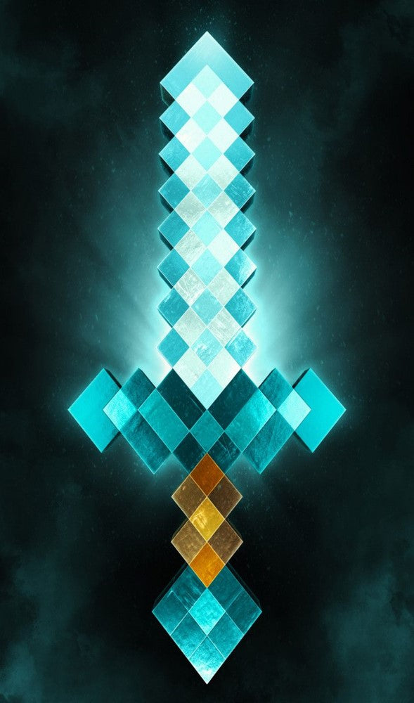 CHINELO DE DEDO MINECRAFT ESPADA