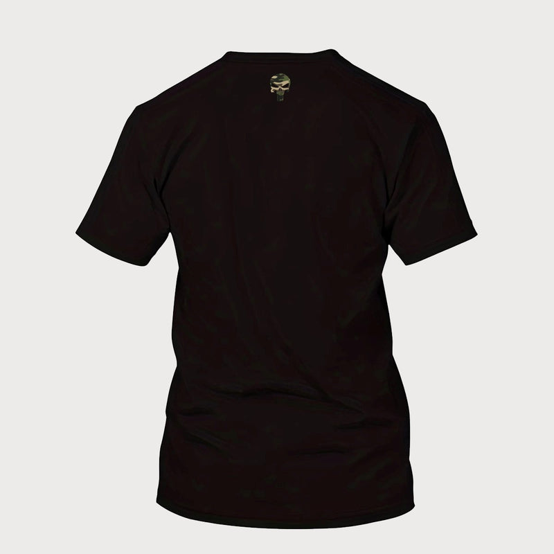 CAMISETA ALGODÃO CAVEIRA CAMUFLADA