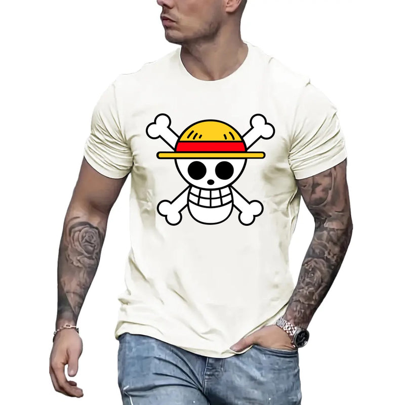 CAMISETA ALGODÃO CAVEIRA ONE PIECE