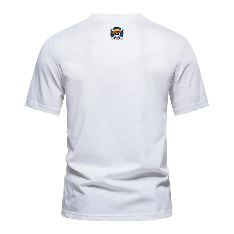 CAMISETA ALGODÃO CAVEIRA AZUL ONE PIECE