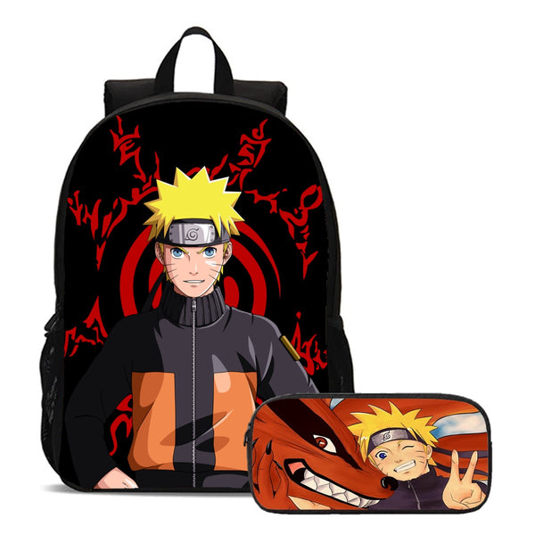MOCHILA + ESTOJO NARUTO RAPOSA