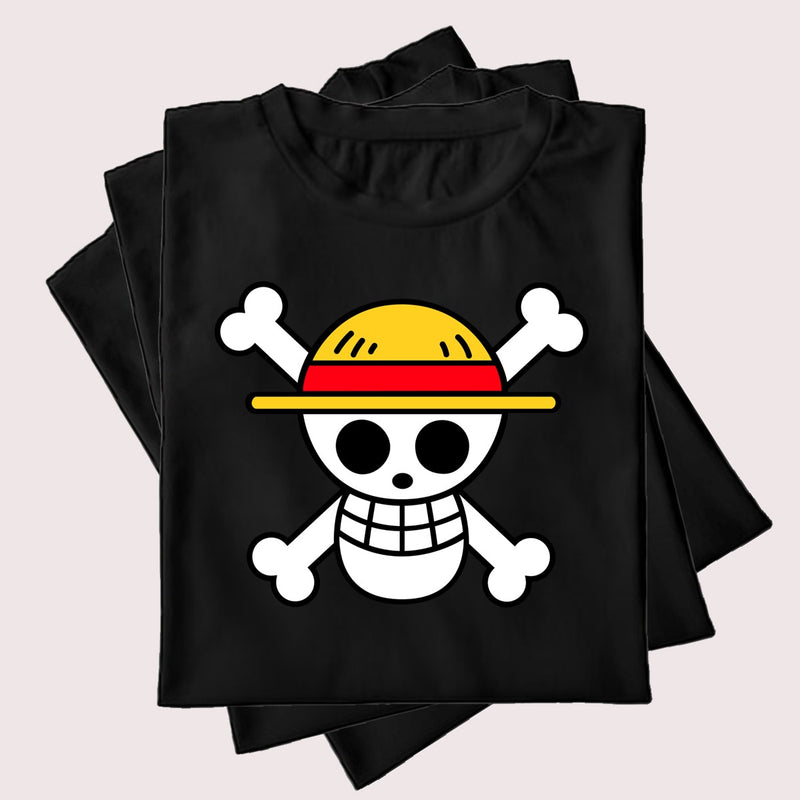 CAMISETA ALGODÃO CAVEIRA ONE PIECE
