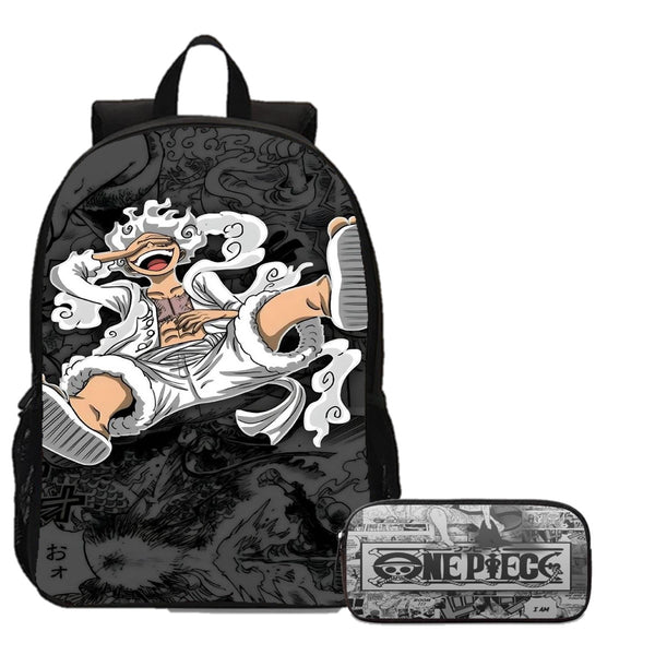 MOCHILA + ESTOJO LUFFY GEAR FIVE