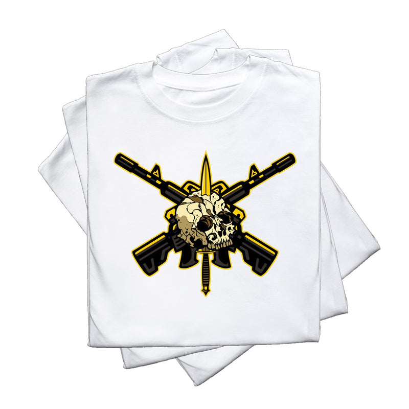 CAMISETA ALGODÃO FACA NA CAVEIRA