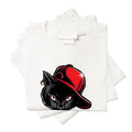 CAMISETA ALGODÃO GATO BONE