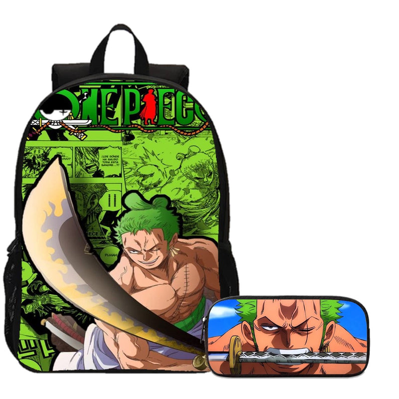 MOCHILA + ESTOJO ZORO