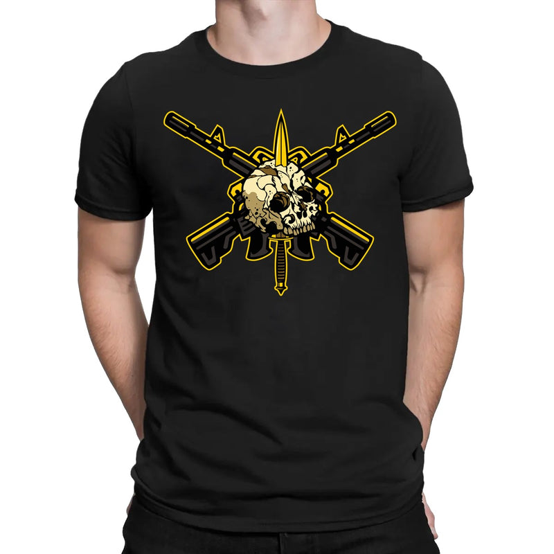 CAMISETA ALGODÃO FACA NA CAVEIRA