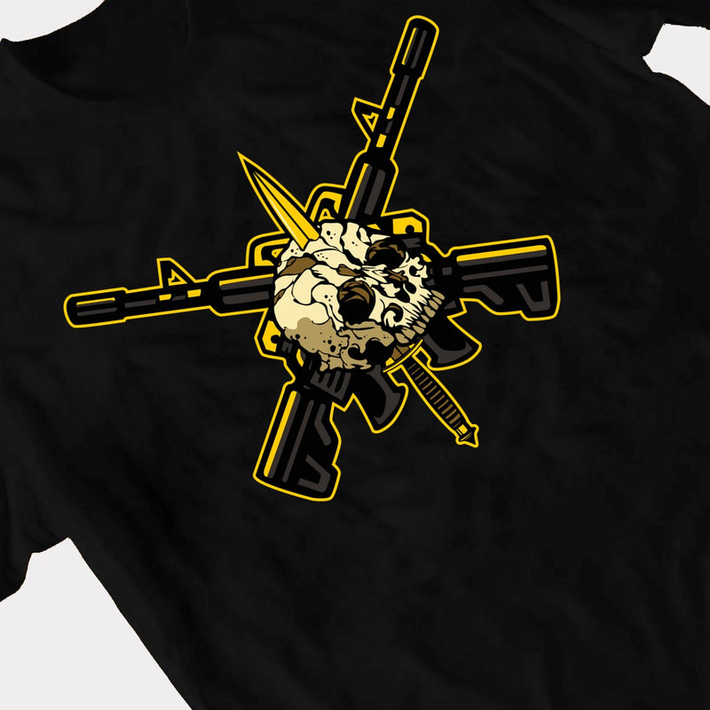 CAMISETA ALGODÃO FACA NA CAVEIRA