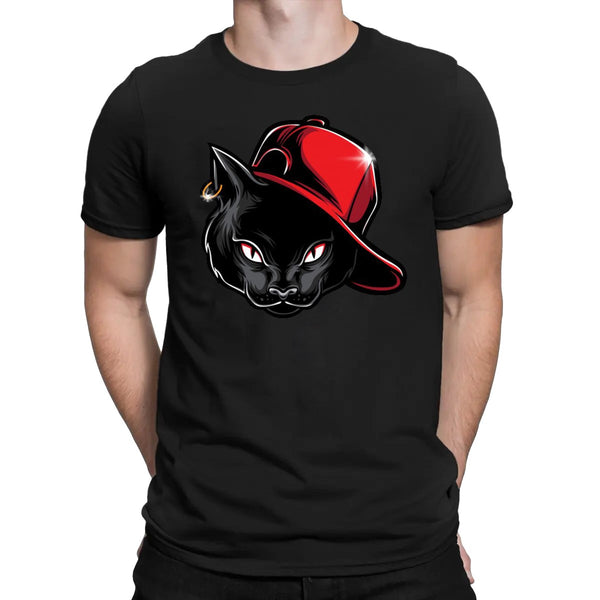 CAMISETA ALGODÃO GATO BONE