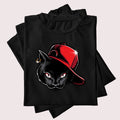 CAMISETA ALGODÃO GATO BONE